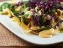 4. Nachos With Cabbage, Beans, and Cilantro Sauce